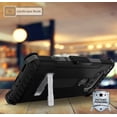 thumbnail image 4 of BLACK TRI-SHIELD RUGGED CASE COVER with MAGNETIC KICKSTAND + BELT CLIP HOLSTER + LANYARD STRAP FOR LG V20 PHONE (VS995, LS997, H918, US996, 6505A, H990, F800), 4 of 6