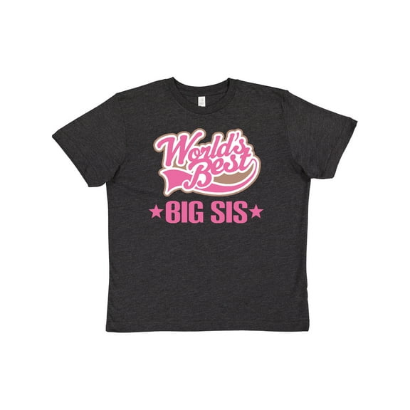 Inktastic Sister Worlds Best Big Sis Youth T-Shirt