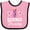 Pink and Black, variant on Inktastic Scientist Girls Science Princess Girls Baby Bib