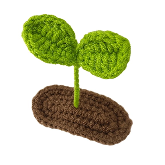 Knitted Sprout Hair Clips Crochet Yarn Hairpins Adorable Design Hair Accessories for Women Girls