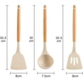 thumbnail image 2 of Spatula for Cooking Nonstick, Kitchen Wok Spatula Utensil Set,12.5" Silicone Spatula Set for Kitchen, 2 of 5