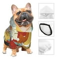 thumbnail image 3 of Fotbe Fall Maple Leaves Sudadera con Estampado para Perros Pequeños – Suéter con Capucha para Mascotas, Tela Suave de Forro Polar con Bolsillo-Small, 3 of 7