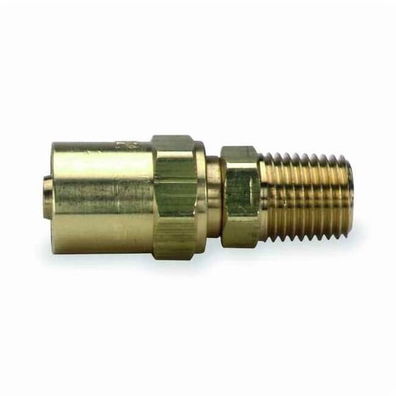 Speedaire Hydraulic Hose Fitting,Brass,1/4",(M)NPT 6X423