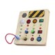 thumbnail image 1 of Tablero ocupado de madera, juguete Montessori con interruptor de palanca, aprendizaje sensorial, tablero de interruptor LED educativo, juguete de, 1 of 9