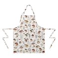 thumbnail image 2 of Red Mushroom Plant Light Pattern Apron-Garden Aprons for Women with Pockets-Cotton Linen Waterproof Kitchen Cooking Gardening Aprons Adjustable for Kitchen,Cooking,BBQ and Salon 33x27 Inch, 2 of 7