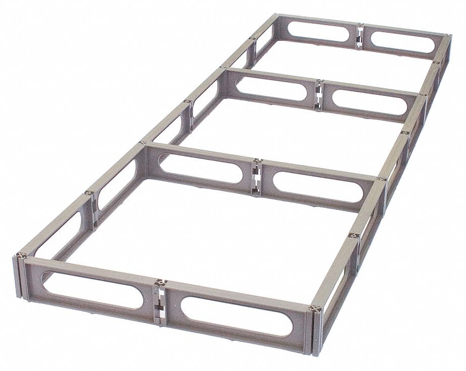 1 Each 70L x 24W x 3-5//8H Brown HD1-2F Addendia Inc 4-Way Modular Polypropylene Pallet