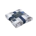 thumbnail image 1 of Chaps Solid Silky Soft Flannel Fleece Throw Blanket Grey 50” X 70” (One Size), 1 of 4
