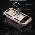 thumbnail image 4 of Dteck Case for Google Pixel 9 Pro / 9, with Finger Ring Holder Kickstand, Military Grade Stand Cover Phone Cases Compatible for Google Pixel 9 Pro / 9, Gold, 4 of 7