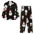 thumbnail image 3 of Renewold Softness Button Down Pajama Shirt Set of 2 Women Christmas Snowman Personalized Relaxed Home Life Scoop Neck Outfits Sleepwear Lounge Wear Size XL, 3 of 6