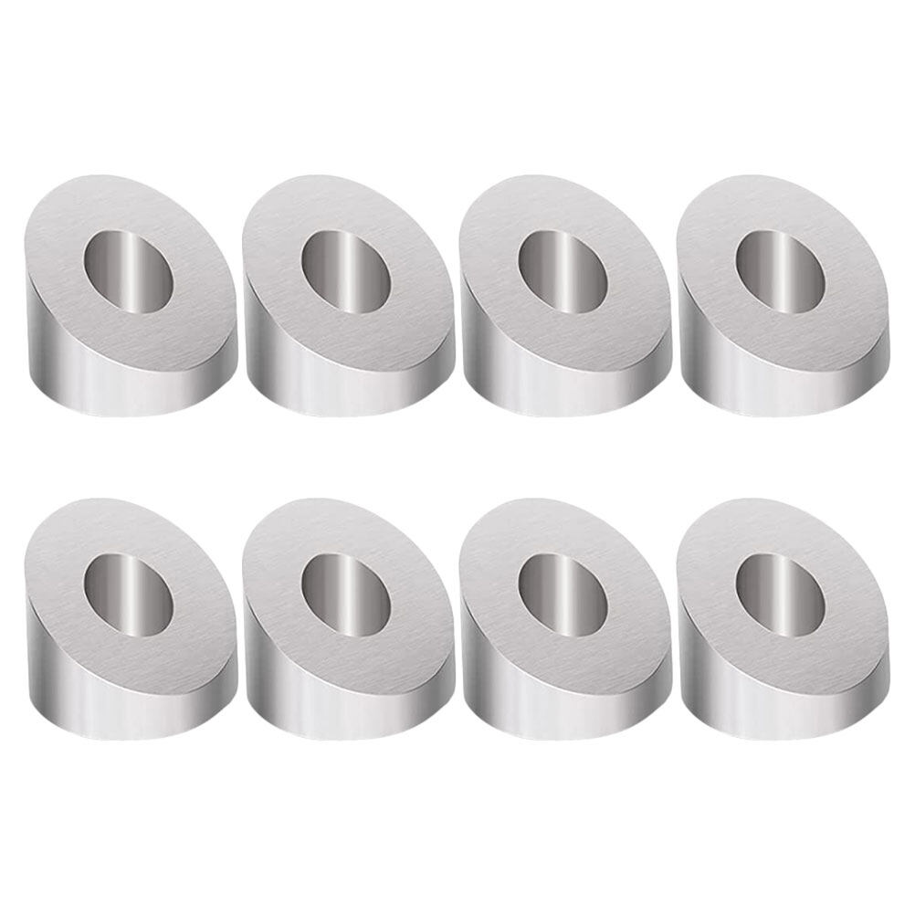8pcs Stainless Steel Beveled Washer for Deck Cable Railing Round Curve