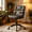 Brown, variant on Betcozy Mid-Century Modern Desk Chair, Comfortable Tufted Leather Computer Chair with Padded Arms, Cozy Swivel Lounge Task Chair for Writing, Studying, Reading & Creative Studio,Black