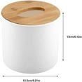 thumbnail image 5 of Napkin Case, Removable Bamboo/Wood Cover Plastic Tissue Box Holder Storage Organizer for Home Car Office for Bathroom Vanity Countertop, Night Stands, Office Desk & Car, 5 of 7