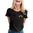 thumbnail image 1 of Stylish Women's T-Shirts Short Sleeve Casual Tops for Everyday Wear with Patterned Print for Spring Summer Fashion, 1 of 4