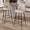 Khaki, variant on J.M.Deco Bar Stools Set of 2, 28" Counter Height Velvet Bar Stools with High Back, Armrest, Mid-Century Modern Barstools with Metal Legs for Kitchen Island, Home Bar, Khaki