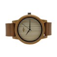 thumbnail image 4 of Angie Wood Creations Bamboo Men’s Watch With Leather Strap, 4 of 7