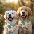 thumbnail image 2 of Dog Bandana 2 Pack,Beige Pioneer Flower and Leaf Pattern Bandanas for Dogs,Cat Bandana,Small/ Large Dog Bandana 2 Size,Dog Bandanas Girl Boy, 2 of 5