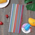 thumbnail image 5 of 1000 Pcs Colorful Plastic Long Disposable Drinking Straws, 5 of 5