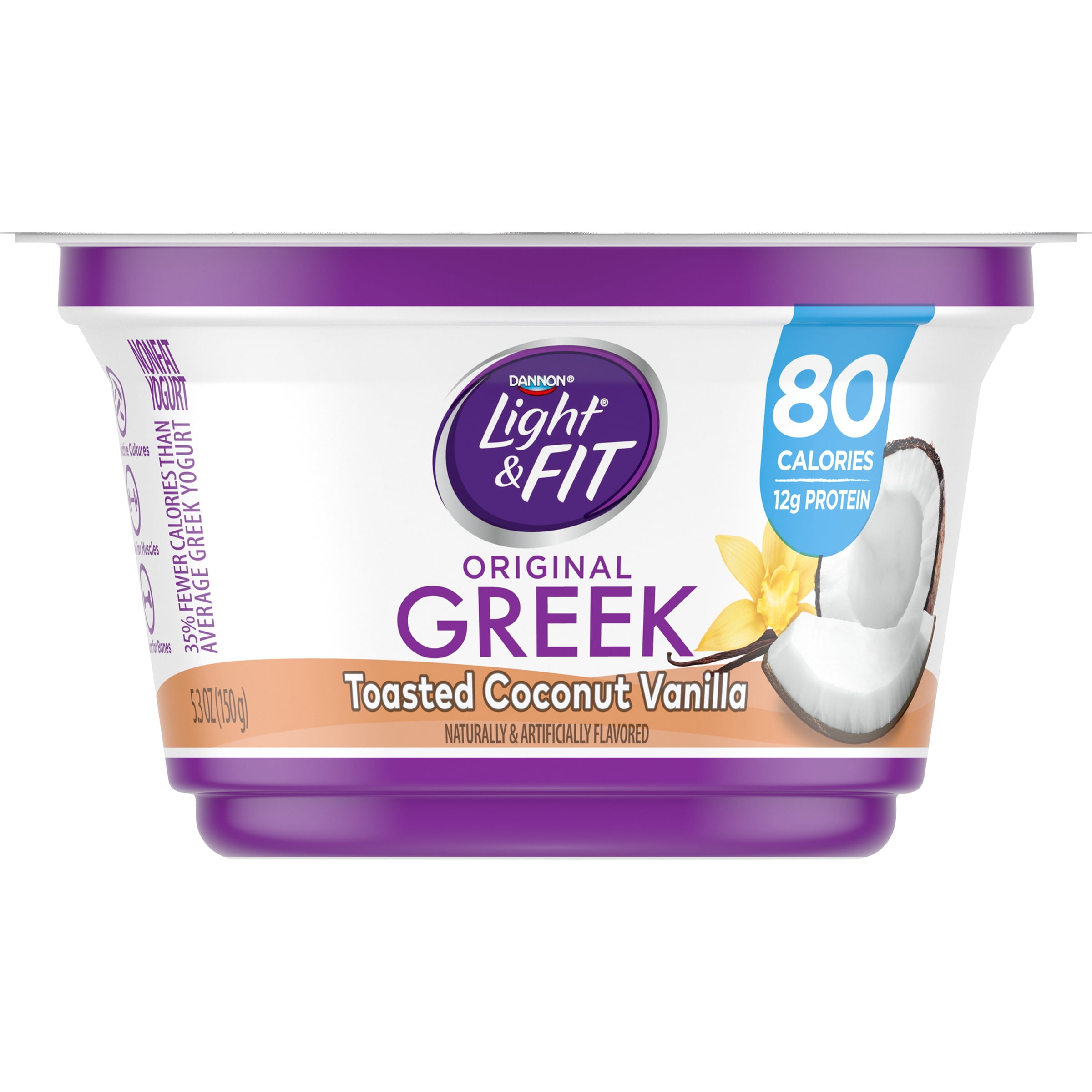 Dannon Light And Fit Greek Yogurt Toasted Coconut Vanilla Nutrition