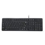 Dell KB216-BK-US Dell KB216 Keyboard - Cable Connectivity - USB Interface - English (US) - Play, Pause, Rewind, Fast-forward, Volume Control Hot Key(s) - QWERTY Keys Layout - Black