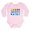 Petal Pink, variant on - Vote Peace Long Sleeve Infant Bodysuit - Long Sleeve Cotton Baby Bodysuit