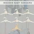 thumbnail image 6 of SDFGTstore Set of 10 Children Wood Hangers Durable for Toddler Wardrobes Organization, 6 of 8