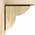 thumbnail image 3 of 6"W x 8"D x 8"H Crestline Rough Sawn Corbel w/Backplate, Douglas Fir, 3 of 9