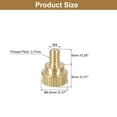 thumbnail image 2 of M4x6mm Knurled Thumb Screws, 6 Pack Brass Thumb Screws with Shoulder, Brass Tone, 2 of 5