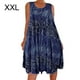 thumbnail image 1 of Vestido Estampado Chaleco Camiseta Vestido Corto Sin Mangas Mujer Ropa De Verano, Azul Oscuro, XXL Inevent AP002136-37, 1 of 6