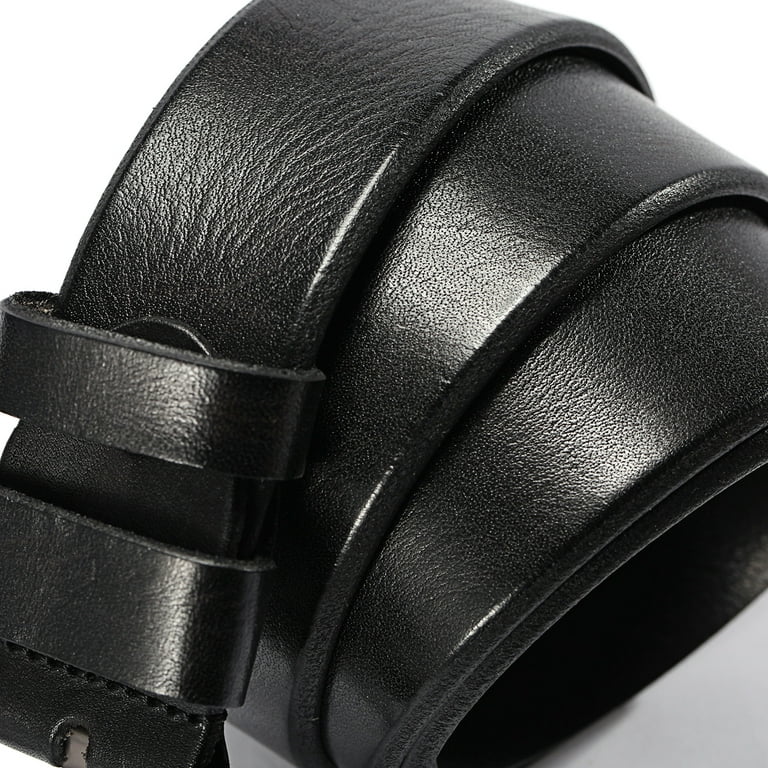 mens soft cow Genuine leather belt for men with black color Grid  pattern,1.5'' wide 51.2 inch length (black) at  Men's Clothing store