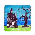 thumbnail image 1 of Betsy Drake CT1041 Sous-Verre de Maison Hantée - Lot de 4, 1 of 1