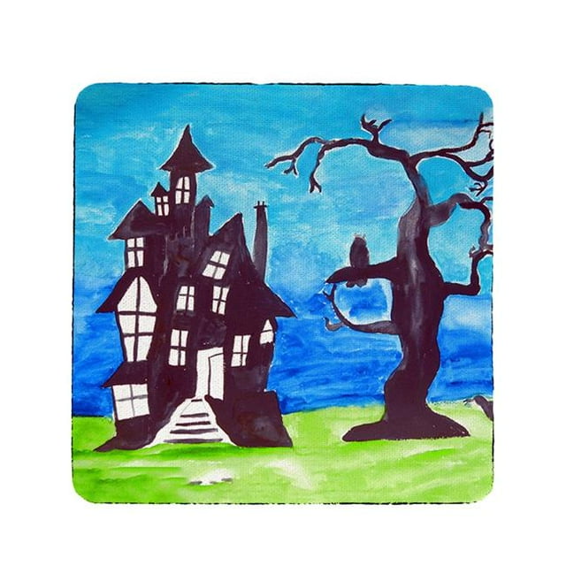Betsy Drake CT1041 Sous-Verre de Maison Hantée - Lot de 4