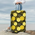 thumbnail image 4 of Uemuo Geometric Pattern with Bee Printed Washable Luggage Cover - Fashion Suitcase Protector Fits 18-32 Inch Luggage -X-Large, 4 of 9
