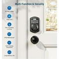 thumbnail image 6 of Veise Keyless Entry Door Lock with 2 Knobs, Electronic Backlit Keypad Deadbolt with Handle Set, Auto Lock, Easy Installation, Matte Black, 6 of 8