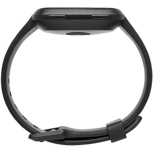 Fitbit Versa (1st Gen) Smartwatch | Black aluminum Body with Black