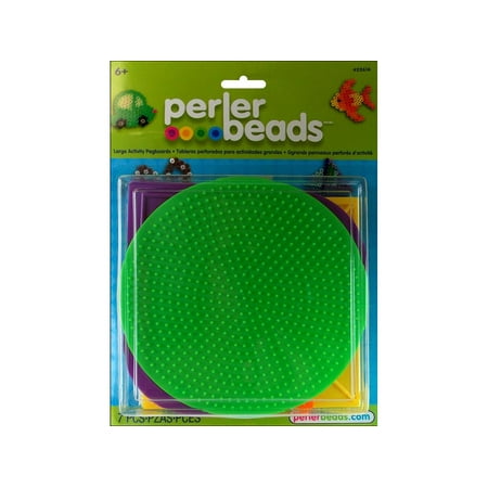 Perler Fused Bead Pegboard Set Shapes Large, 5 Pieces