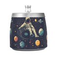 thumbnail image 7 of Yayeee Ashtray with Lid for Cigarette Smokeless Stainless Steel Home Ash Holder, Astronaut Space, 7 of 7