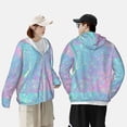 thumbnail image 4 of Kdxio Fantasy Gradient Print Women Men Sun Protection UPF 50+ Jackets Zip Up Long Sleeve Hoodie Hiking Lightweight with Pockets, 4 of 7