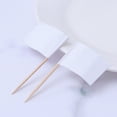 thumbnail image 6 of GOOHOCHY White Paper Flag Cake Toppers for Decor 200 Pieces Adds Party Atmosphere 65mm, 6 of 8
