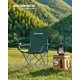 thumbnail image 2 of Silla de Camping,Juego de 2 Sillas de Exterior,Respaldo Alto,Apoyabrazos,Bolsillo para Tazas,Portátil,Plegable,Carga de 330 lbs,Acampada,Jardín,Pesca,Terraza,Negro MGCB08BK., 2 of 9