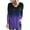 Purple, variant on XZNGL Womens Long Sleeve Blouse Womens Tunic Tops Long Sleeve Cross Open Back Long Sleeve Blouse Gradient Rainbow Print Irregular Hem Tops Tunic Tops for Women Short Sleeve