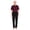 Burgundy, variant on Men Elderly Special Needs Adaptive Clothing Long Sleeve Anti-Strip Back Zipper Jumpsuit Alzheimer Disabilities Patient Rompers Burgundy M