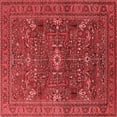 thumbnail image 1 of Ahgly Company Indoor Square Oriental Red Industrial Area Rugs, 8' Square, 1 of 4