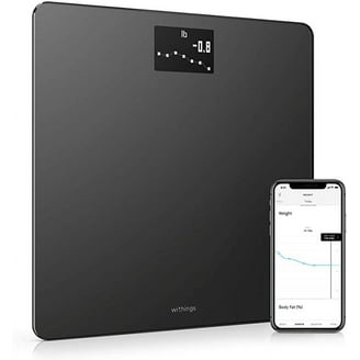 【美品】Withings Body Smart Withings Body+ - Digital Wi-Fi Smart Bathroom Scale in Black, 398