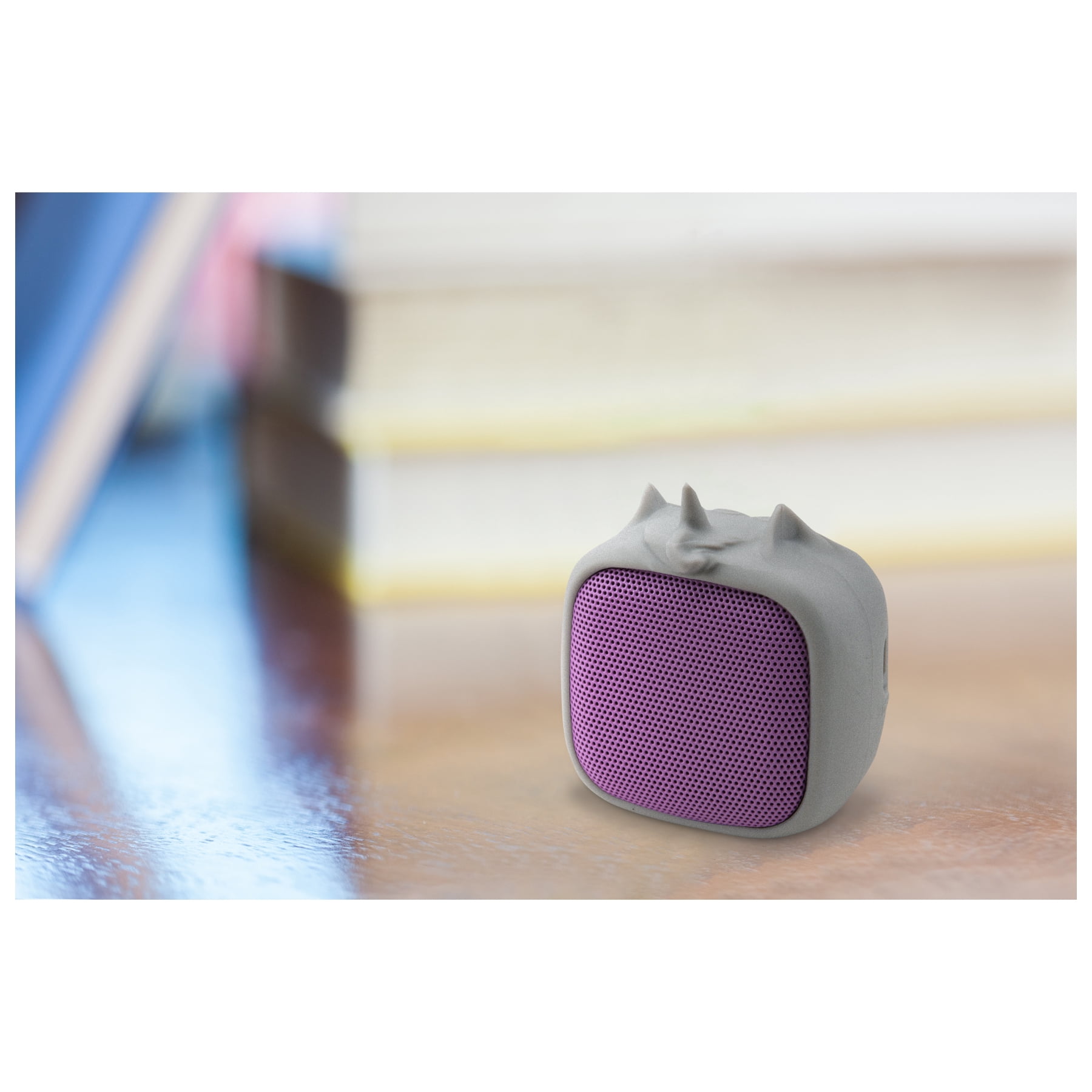 iLive Bluetooth Wild Tailz Unicorn Wireless Speaker, Rechargeable, Grey/Purple, ISB19UNI