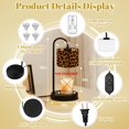 thumbnail image 6 of Candle Warmer Lamp with Timer Dimmer Leopard Print Bold Black Spots Golden Brown Fur Candle Lamp Warmer for Jar Candle with 4 Bulbs Gifts for Women Mothers Day Gift House Warming Gifts, 6 of 8