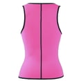 thumbnail image 3 of Women's Hot Thermal Sweat Neoprene Slimming Body Shaping Shirt - U Vest With Zipper - Suana Weight Loss Vest - Small, 3 of 4