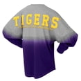 thumbnail image 3 of Unisex Spirit Jersey Purple/Gray LSU Tigers Ombre Long Sleeve T-Shirt, 3 of 3