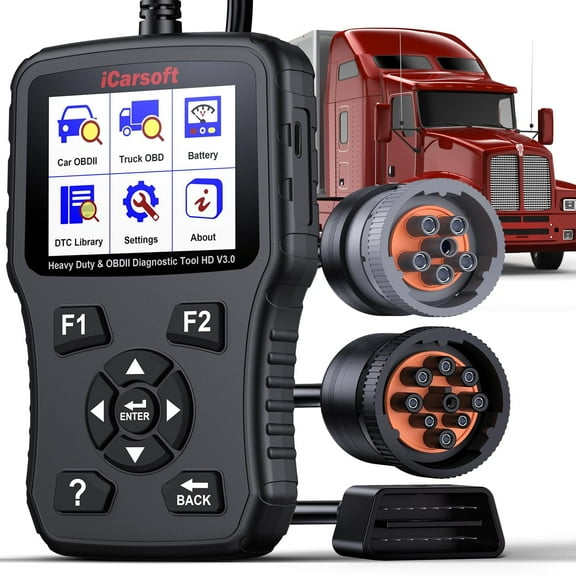 iCarsoft HD V3.0 for Heavy Duty Trucks & Cars _Two in One