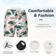 thumbnail image 3 of Balery Hawaii Palms Bañador para hombre, shorts de playa de secado rápido con entrepierna y forro de compresión-X-Large, 3 of 6