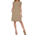 thumbnail image 6 of Wowcloth Women's Knee-Length Dress, Solid Color Round Neck Sleeveless Slit Casual Loose Pocket Dress, 6 of 6